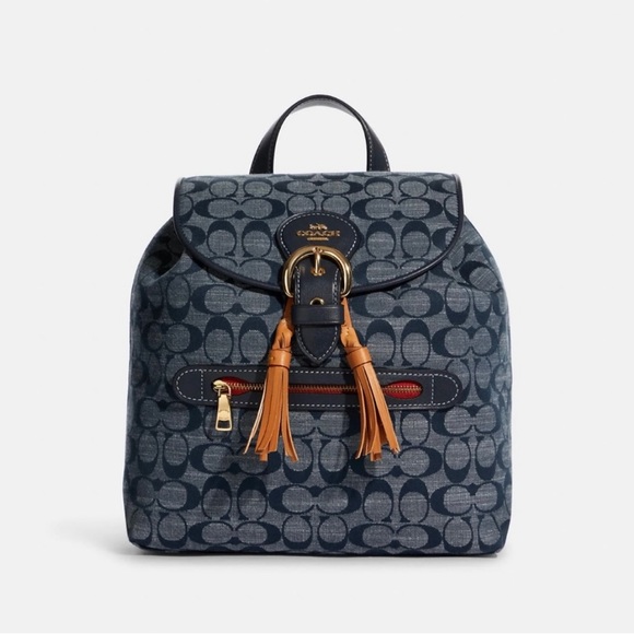 Coach Bags Coach Kleo Backpack In Signature Chambray Poshmark